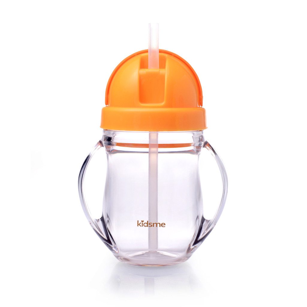 Straw Sippy Cup - Orange